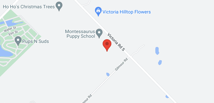 map of 4414 Victoria Road S